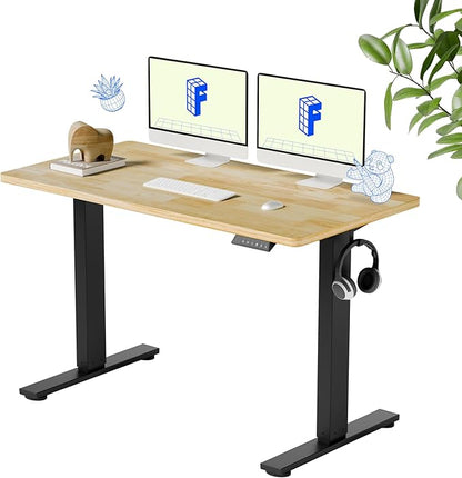 FLEXISPOT EN1 One-Piece Solid Wooden Standing Desk 48 x 24 Inches Height by FlexiSpot
