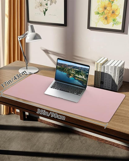 Non-Slip Desk mat, PULeather Desk Pad Protector, Office Desk Mat, Large Mouse - Image 2