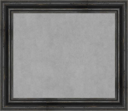 Amanti Art Black Framed Magnetic Board 25x29 Medium Vision Board by AmantiArt