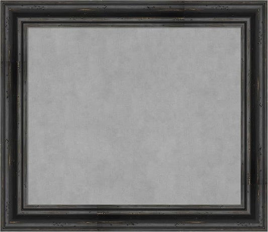 Amanti Art Black Framed Magnetic Board 25x29 Medium Vision Board by AmantiArt