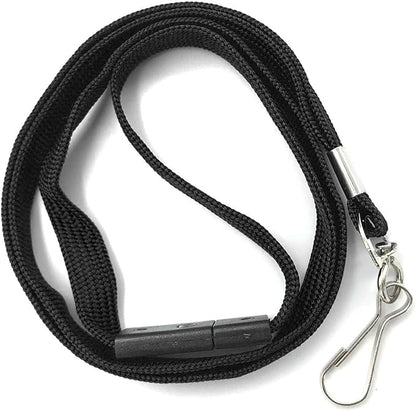 Lanyards Safety Black Lanyards Neck Flat Premium Breakaway Badge Lanyard - Image 5
