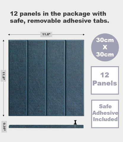 DECORITA Felt Bulletin Board Tiles | Modern Cork Board Alternative | Large Cork - Image 4