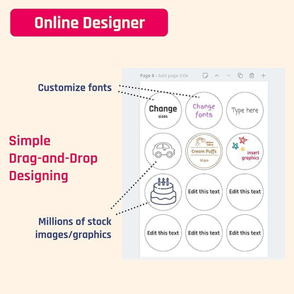 200 Sheets, Large White Labels Stickers - Image 8