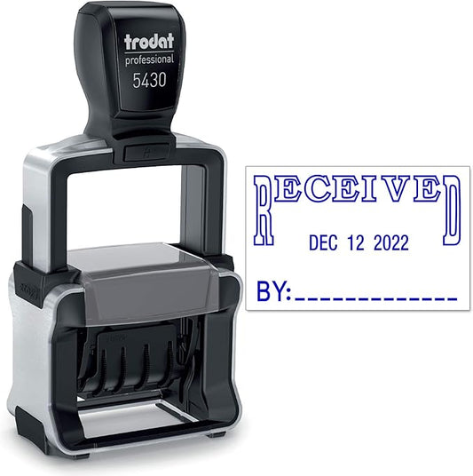 Trodat 5430 Professional Self-Inking Date Stamp by Maxmark