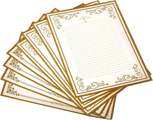 8 Pcs Vintage Letter Papers Set Printable Writing Paper Lined by Unknown