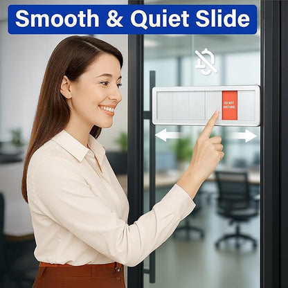 Office Door Signs with 6 Printed Status Options – Do Not Disturb, Out of Office - Image 4