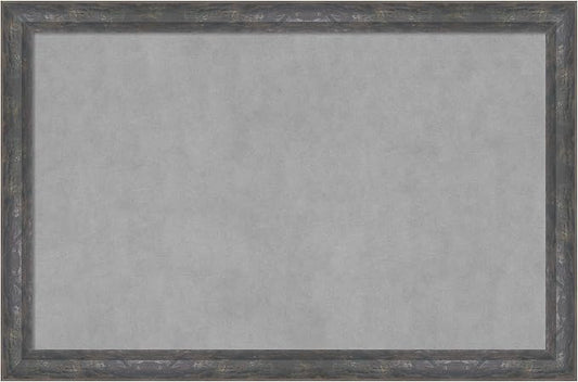 Amanti Art Grey Framed Magnetic Board 23x35 Large Vision Board by AmantiArt