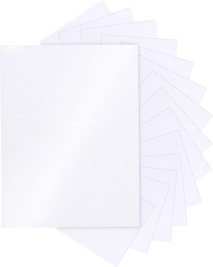Silunkia 28 Sheets White Shimmer Cardstock 8.5 x 11 Printer Paper, 92lb by Silunkia