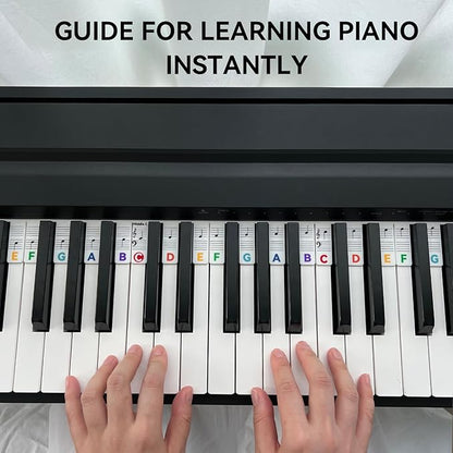 BEATBIT Piano Notes Guide for Beginner, Removable Piano Keyboard Note Labels - Image 2