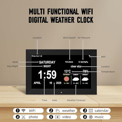 Memwake Digital Alarm Clock, Clock - Image 3