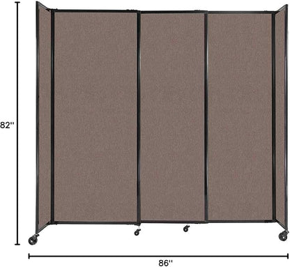 Versare Straightwall Sliding Portable Wall Partition | Freestanding Office - Image 7