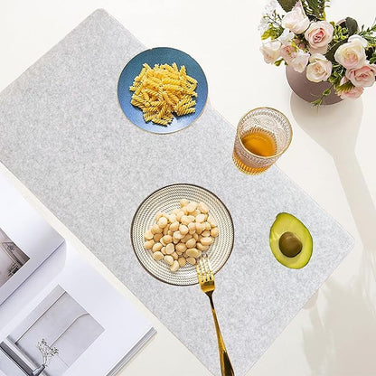 DAWNTREES Felt Desk Pad, Large Keyboard Mat, Wool Desk Mat, Extra Large Felt - Image 5