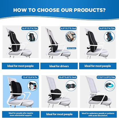 Niceeday Lumbar Support Pillow for Office Chair Car, Gaming Chair Lower Back - Image 8