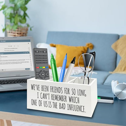 QZQE Funny Sarcastic Friendship Pen Pencil Holder Organizer - Image 3