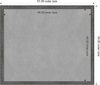 Amanti Art Grey Framed Magnetic Board 43x51 Oversize Vision Board - Image 4