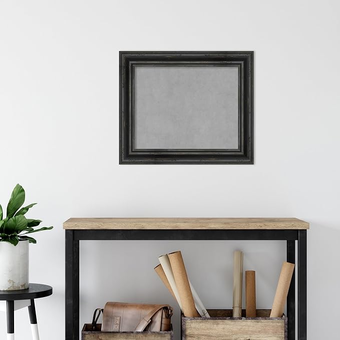 Amanti Art Black Framed Magnetic Board 21x25 Small Vision Board - Image 5