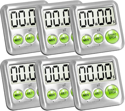 Elegant Digital Kitchen Timer Stainless Steel by eTradewinds