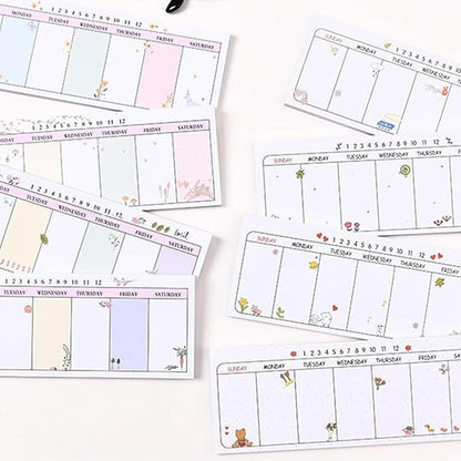 Weekly Organizer Long Strip Planner Notebook Pads Random Patterns - Image 5
