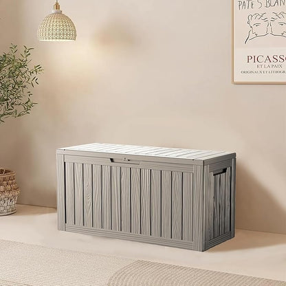 PATIOEASY Outdoor Storage Box 80GAL Waterproof Resin Deck Box, UV-Resistant - Image 6