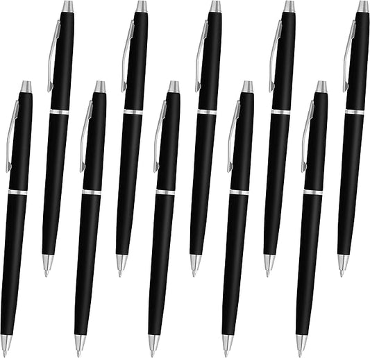 DISCOUNT PROMOS Langham Ballpoint Pens Set of 10, Bulk Pack by DISCOUNTPROMOS