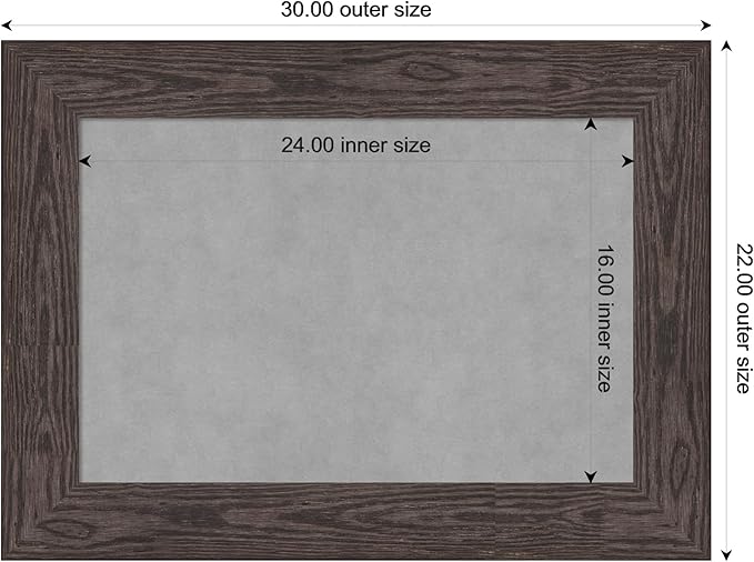 Amanti Art Black Framed Magnetic Board 22x30 Medium Vision Board - Image 4