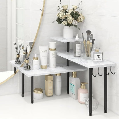 Homode Bathroom Counter Corner Shelf, 3 Tier Kitchen Countertop Organizer by Homode