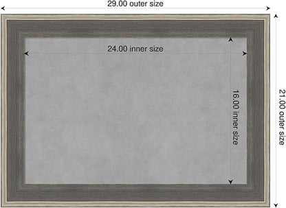Amanti Art Grey Framed Magnetic Board 21x29 Medium Vision Board - Image 2