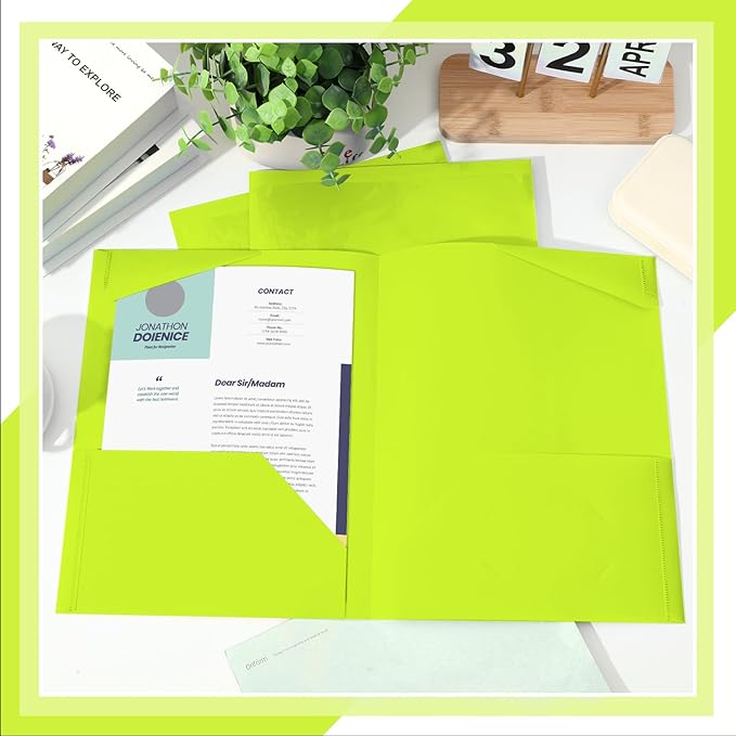 Henoyso 18 Pcs Plastic Folders - Image 4