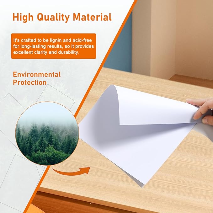 100 Sheets White Cardstock 8.5 x 11 Certificate Paper, 92lb Heavyweight Card - Image 5