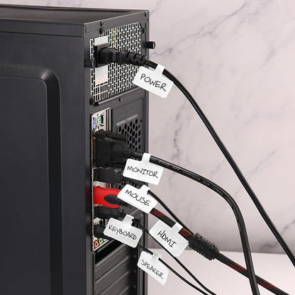 Reusable Cable Cord Wire Labels, Hook&Loop Closure, - Image 6