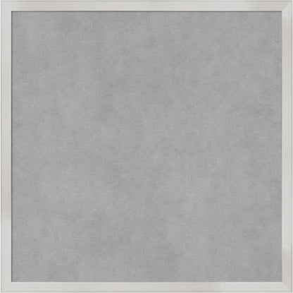 Amanti Art Silver Framed Magnetic Board 21x21 Medium Vision Board by AmantiArt