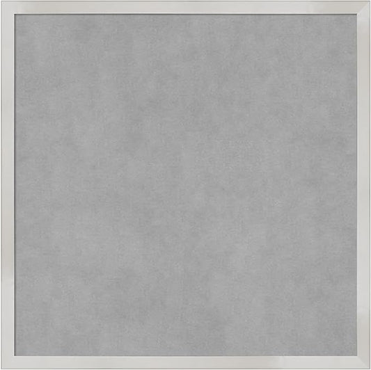 Amanti Art Silver Framed Magnetic Board 21x21 Medium Vision Board by AmantiArt