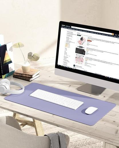 YSAGi Non-Slip Leather Desk Pad, Waterproof Laptop Computer Desk Keyboard Mat - Image 6