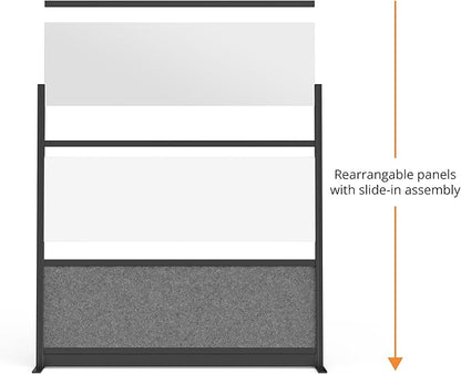 Stand Up Desk Store Workflow Wide Modular Wall | 53'' x 70'' Wall | Expandable - Image 4