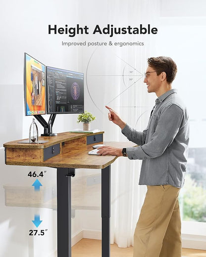 HUANUO 48″ x 24″ Electric Standing Desk - Image 5