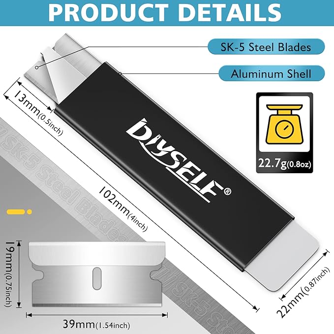 DIYSELF Box Cutters, 12 Pack Utility Knife All Metal Construction, Box Cutter - Image 6