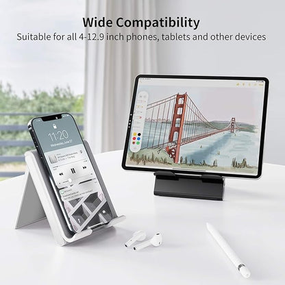 SAIJI Adjustable Tablet Stand Holder Portable Foldable Desktop Stand Dock - Image 5