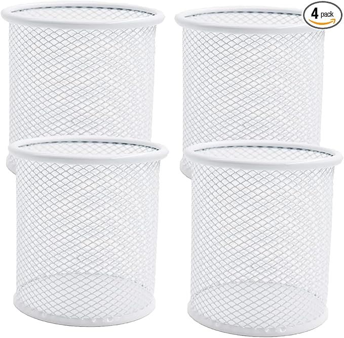 SNOW COOLER Pen Holder Mesh Pencil Holder Metal Pen Holder Cup Pencil Cup Holder by SNOWCOOLERPenHoldersforOffice