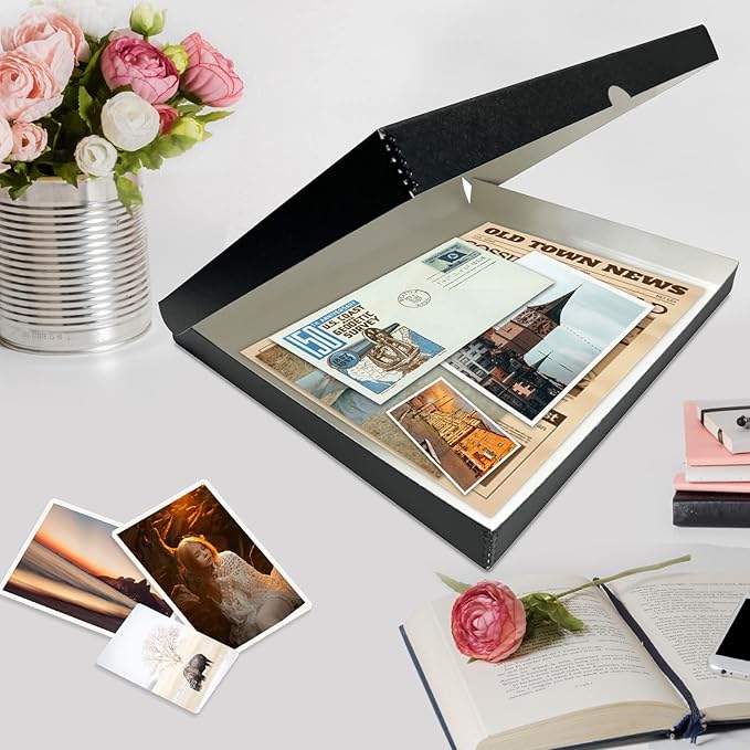 Lineco, Archival Folio Storage Box. Acid-Free, Metal Edge Boxboard, Clamshell - Image 8