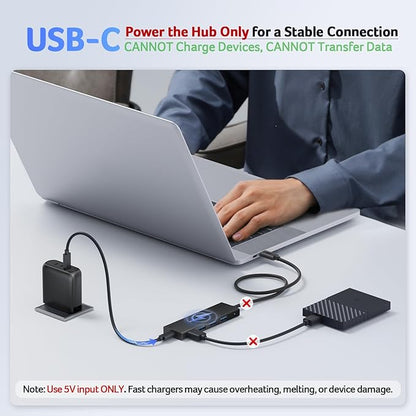 Acer USB C Hub 4 Ports, USBC Splitter - Image 4