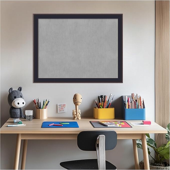 Amanti Art Black Framed Magnetic Board 21x27 Medium Vision Board - Image 6
