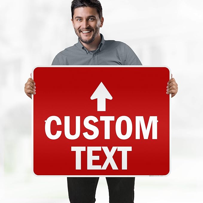 Custom Arrow, Custom Directional Sign, Up Arrow, 24x30 Inches, 3M EGP Reflective - Image 2