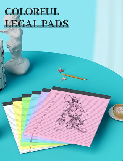 Colored Legal Pads, 48 Pack Note Pads 8.5 x 11 Wide Ruled, Notepads 8.5 x 11 - Image 5