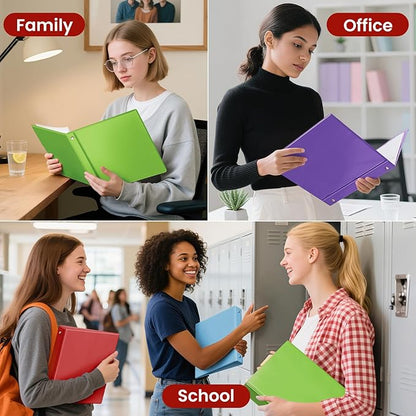 SUNEE 3 Ring Binder 1 Inch 1 Pack, Tender Green - Image 6