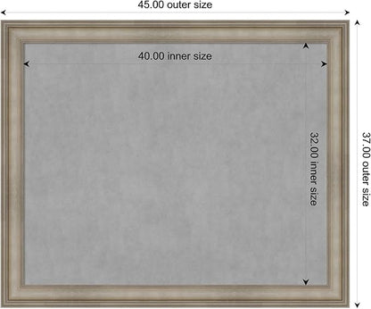 Amanti Art Silver Framed Magnetic Board 37x45 X-Large Vision Board - Image 4