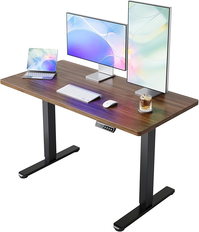 HUANUO 48" x 24" Electric Standing Desk Adjustable Height, 4 Memory Height by HUANUO