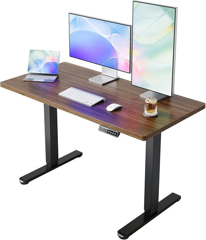 HUANUO 48" x 24" Electric Standing Desk Adjustable Height, 4 Memory Height by HUANUO