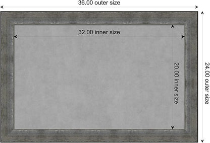 Amanti Art Silver Framed Magnetic Board 24x36 Large Vision Board - Image 4