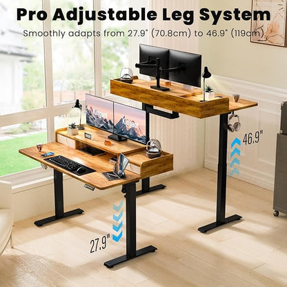 Kingant 48 x 30 Inch Electric Standing Desk - Image 4