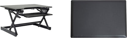 Rocelco 32" Height Adjustable Standing Desk Converter BUNDLE by Rocelco